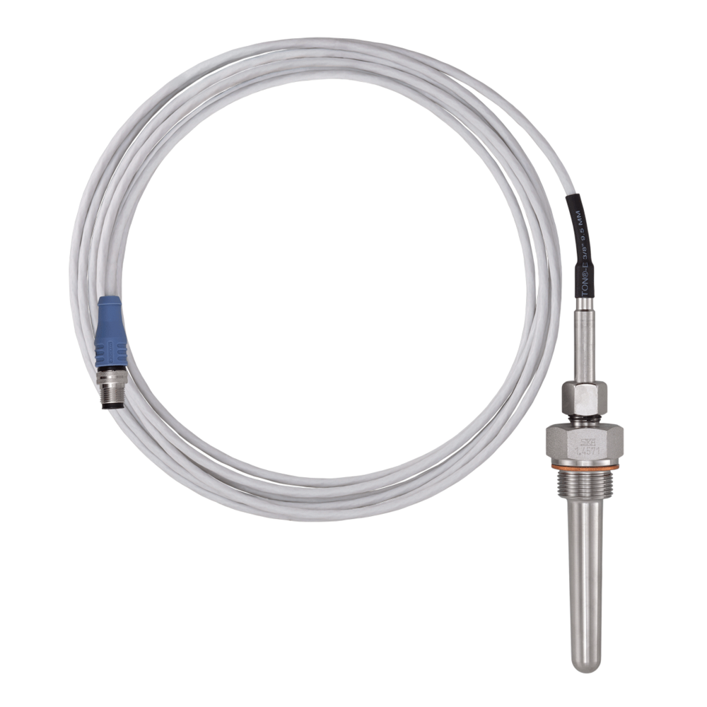Termómetros digitales de funcionamiento solar / Sensor de temperatura para uso marítimo Tipo W14, 0...600 °C
